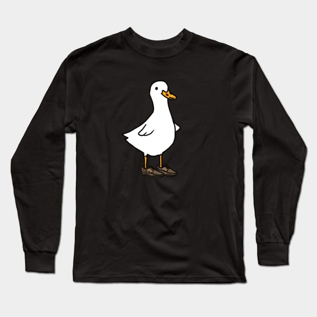 Duck with Shoes Long Sleeve T-Shirt by KatiaMart